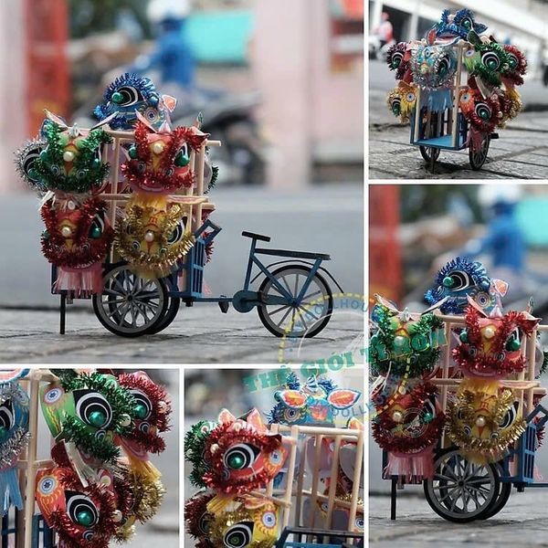 Mô Hình Xe Hàng Rong Sài Gòn Xưa Tí Hon - Thế Giới Tí Hon- Xe Lân - HR11