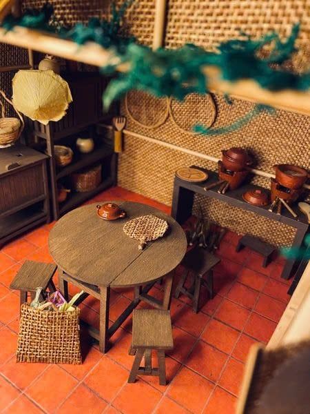 MÔ HÌNH MIỀN TÂY THU NHỎ - KHÓI LAM CHIỀU - MT01