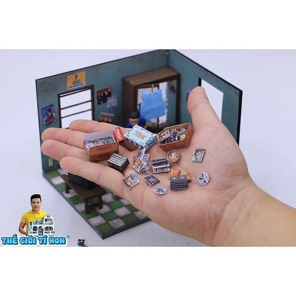 Mô Hình Gỗ Tự Lắp Ráp DIY Sài Gòn Xưa Ký Ức Tuổi Thơ - Thế Giới Tí Hon - Căn Phòng Tuổi Thơ - DT02