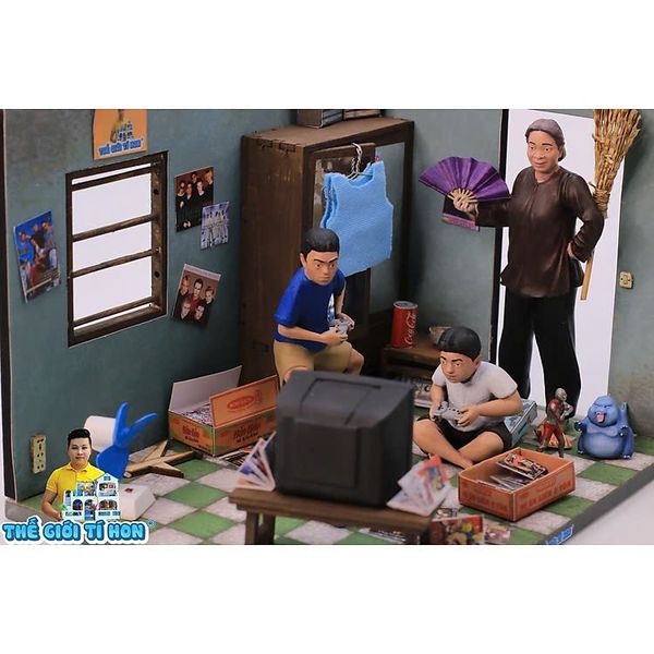 Mô Hình Gỗ Tự Lắp Ráp DIY Sài Gòn Xưa Ký Ức Tuổi Thơ - Thế Giới Tí Hon - Căn Phòng Tuổi Thơ - DT02