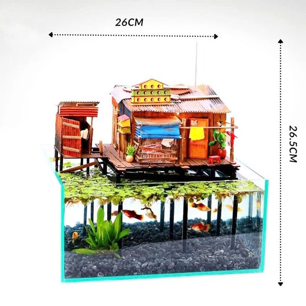 Đồ Chơi Mô Hình DIY Xóm Nhà Sàn - Thế Giới Tí Hon NS04