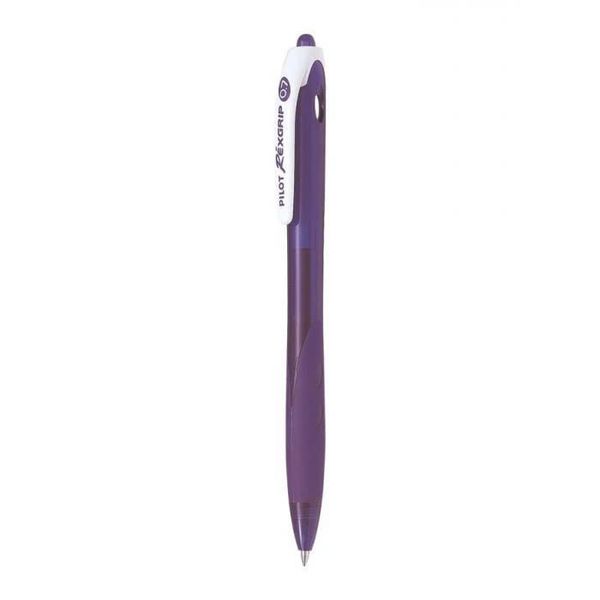 Bút Bi 0.7 mm Pilot Rexgrip - Mực Tím - BRG-10F-VV-BG
