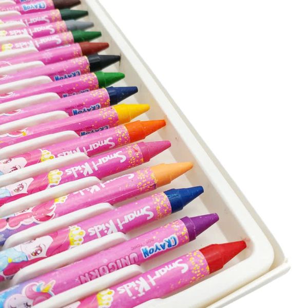 Hộp 18 Bút Sáp Màu Unicorn - Smart Kids CR07