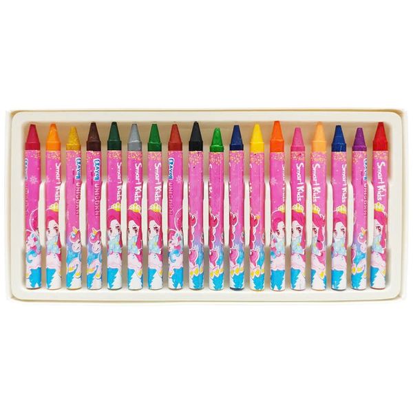 Hộp 18 Bút Sáp Màu Unicorn - Smart Kids CR07