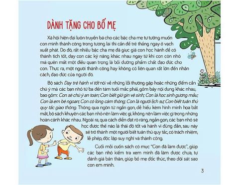 Cùng Con Trưởng Thành - Dạy Trẻ Hành Vi Tốt - Con Sẽ Chú Ý An Toàn