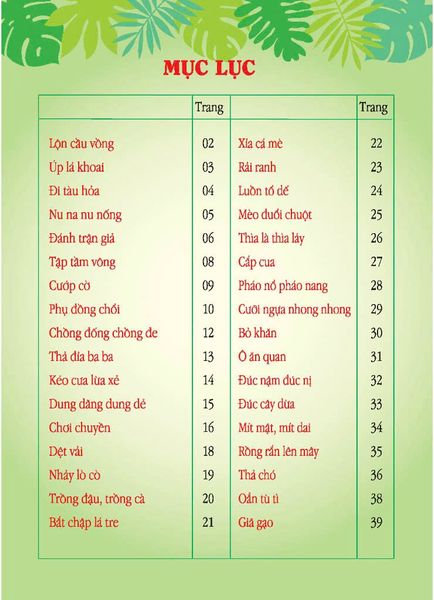 Đồng Dao Cho Bé - Các Trò Chơi Dân Gian