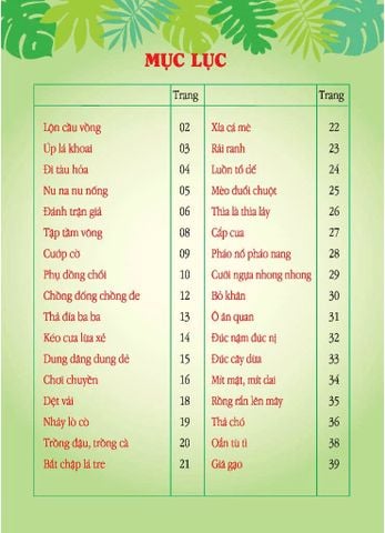 Đồng Dao Cho Bé - Các Trò Chơi Dân Gian