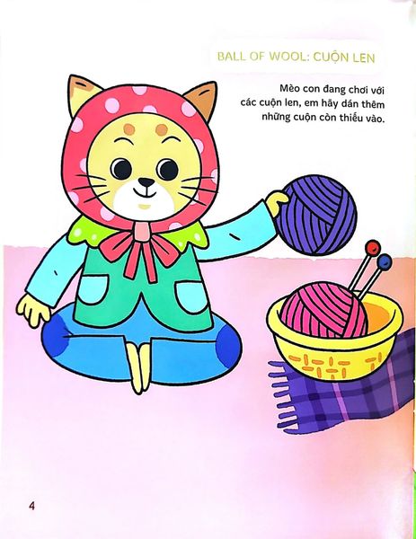 Dán Hình Thông Minh - Sách Tương Tác Vừa Học Vừa Chơi - Tập 4 (Dành Cho Bé 1-5 Tuổi)