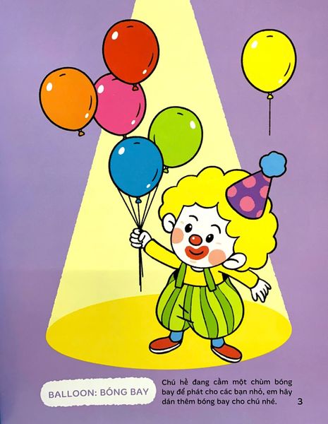 Dán Hình Thông Minh - Sách Tương Tác Vừa Học Vừa Chơi - Tập 3 (Dành Cho Bé 1-5 Tuổi)