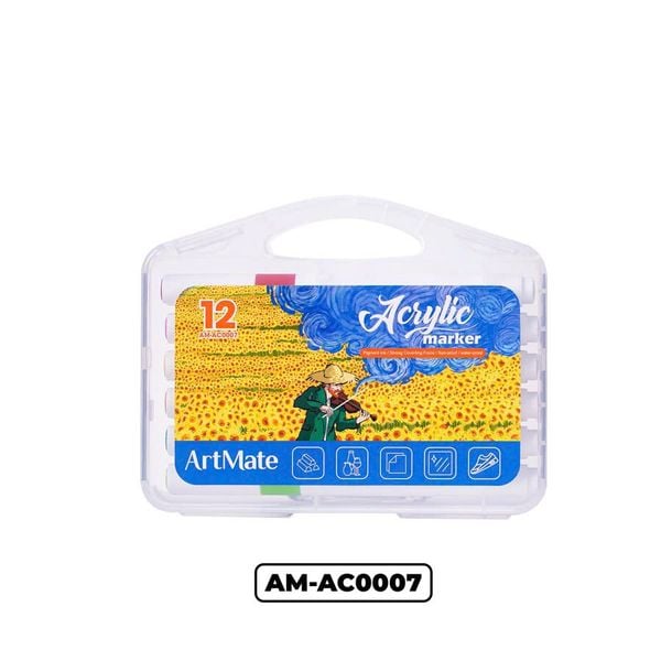 Bút màu Acrylic 12 màu ArtMate