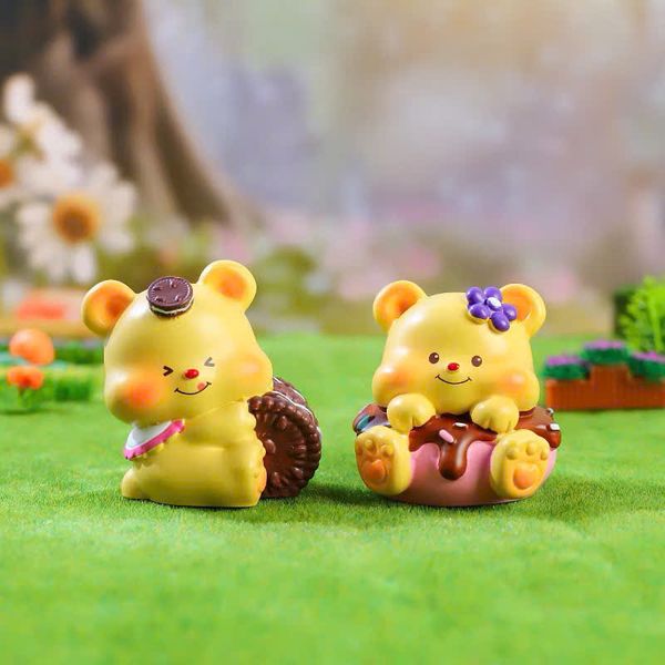 BLIND BOX hộp mù, túi mù đồ chơi giải trí tượng mô hình gấu bơ Butter Bear mini đáng yêu BUTTER BEAR