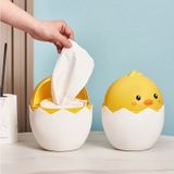 Ống đụng bút quả trứng vàng mini đa năng họa tiết gà con dễ thương