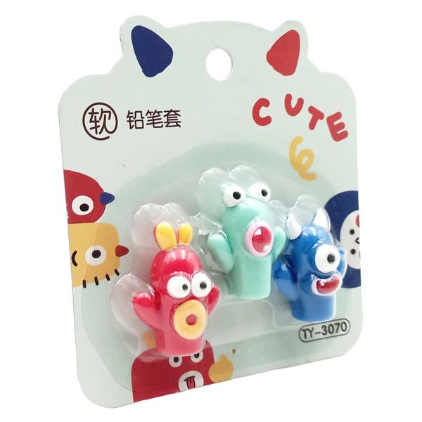 Vỉ 3 Nắp Đậy Bút - XiaoQingWa TY-3070