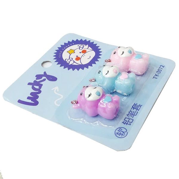 Bộ 3 Nắp Đậy Bút Hình Bò - XiaoQingWa TY-3072