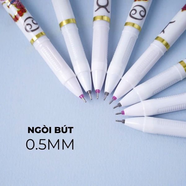 Bút Gel Xóa Được Cung Hoàng Đạo 0.5mm - ClassMate CL-GP217 - Mực Xanh - Song Tử