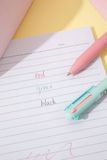 Bút Bi 4 Ngòi 4 Màu Pastel Deli 0.7 mm - Phiên Bản Sơn Tùng M-TP Giới Hạn - Deli Q183 - Mẫu xanh