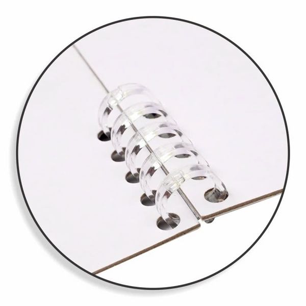 File bìa còng giấy để sổ còng 2 đầu 10 chấu KLong MS 808 B5 Lite Binder Bìa còng đen black edition