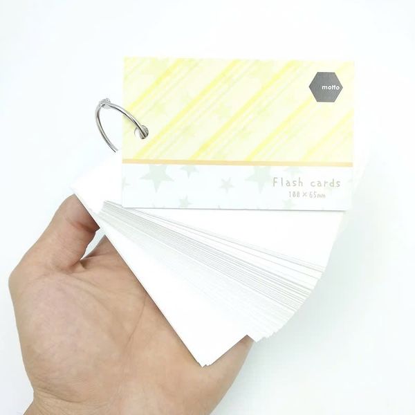 Giấy Note Flash Cards Motto 100x65mm CYFC100-YE