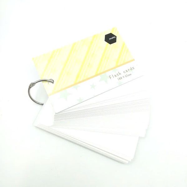 Giấy Note Flash Cards Motto 100x65mm CYFC100-YE