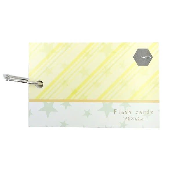 Giấy Note Flash Cards Motto 100x65mm CYFC100-YE