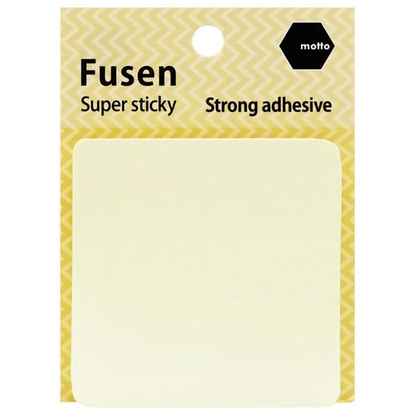Giấy Note Motto 70 x 70 mm - Motto CYSSC70-YE - Màu Vàng (40 Tờ)