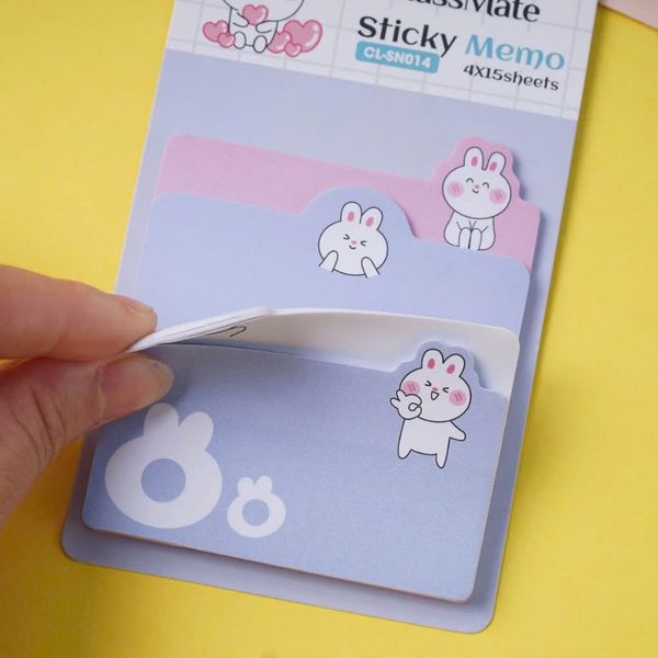 Giấy Note Hình Thỏ - ClassMate CL-SN014 (15 Tờ) (Mẫu Màu Giao Ngẫu Nhiên)