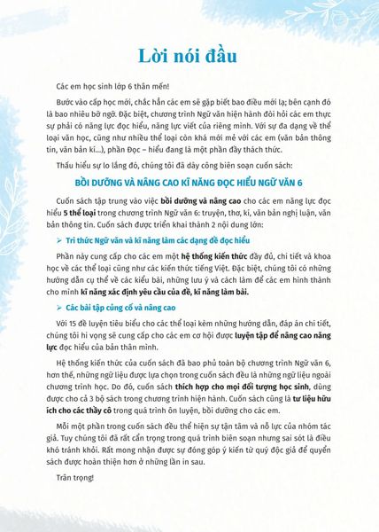 Bồi Dưỡng Và Nâng Cao Kỹ Năng Đọc Hiểu Ngữ Văn 6