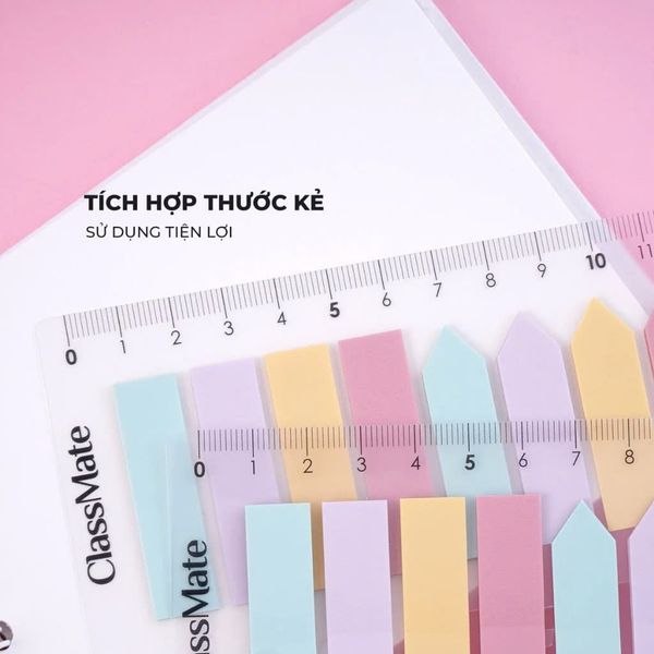 Giấy Note Phân Trang Macarons 48 x 13 mm - ClassMate CL-SN024 (15 Tờ ) (Giao ngẫu nhiên)