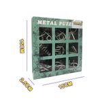 Bộ 9 Món Đồ Chơi Trí Tuệ Giải Đố Metal Puzzle 3009A