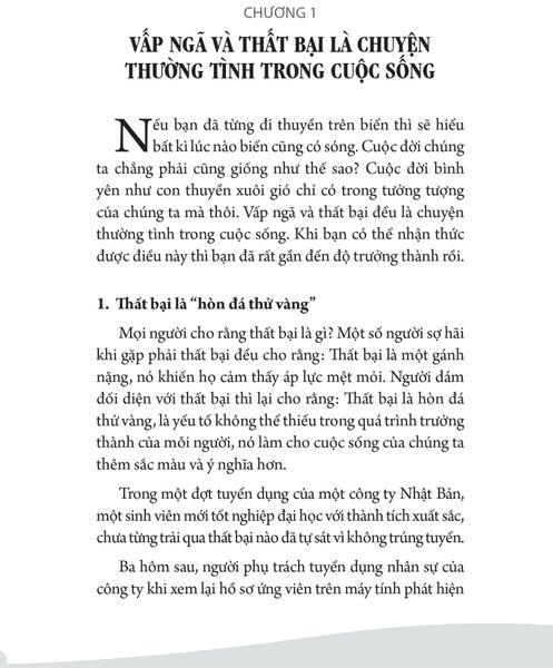 MỖI LẦN VẤP NGÃ LÀ MỘT LẦN TRƯỞNG THÀNH