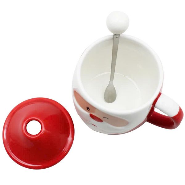 Ly Sứ Giáng Sinh Có Nắp Kèm Thìa