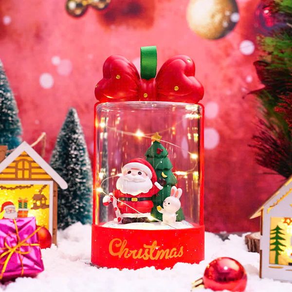 Hộp Quà Có Đèn Trang Trí Giáng Sinh