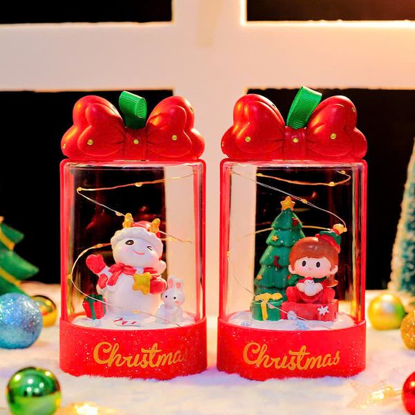 Hộp Quà Có Đèn Trang Trí Giáng Sinh