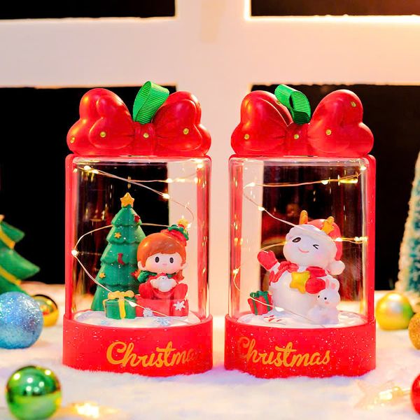 Hộp Quà Có Đèn Trang Trí Giáng Sinh