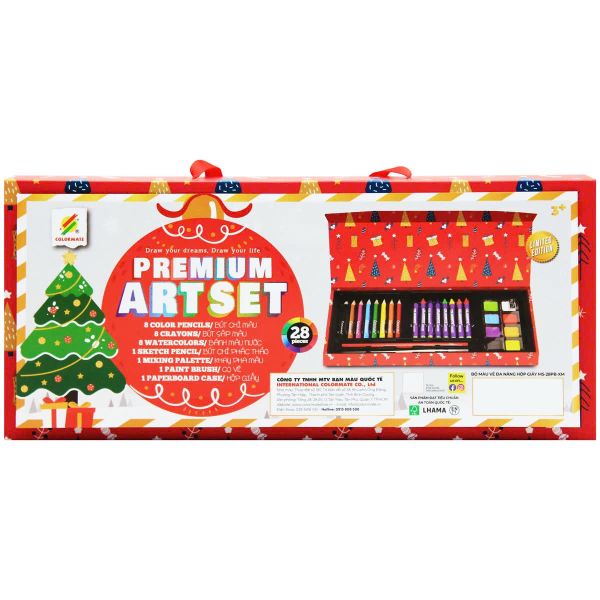 Bộ Màu Vẽ Đa Năng Hộp Giấy - Colormate MS-28PB-XM