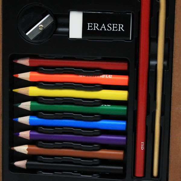 Bộ Màu Vẽ Hộp Gỗ - Colormate MS-55W-XM