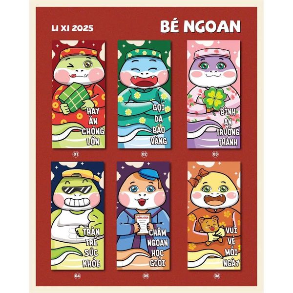 Bộ Lì Xì Tết Ất Tỵ 2025 (Giao ngẫu nhiên)