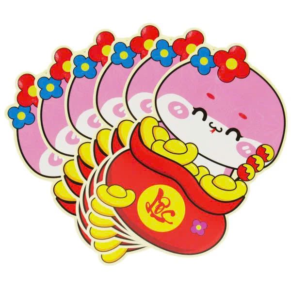 Bộ 6 Bao Lì Xì Chibi Ất Tỵ 2025 (giao ngẫu nhiên)