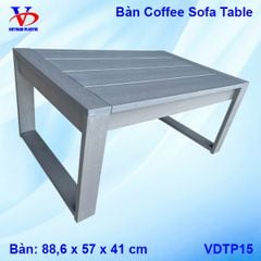 Bàn cà phê ngoài trời, bàn ghế cafe nhựa giả gỗ