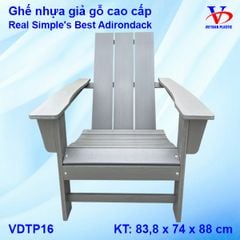 Ghế nhựa giả gỗ cao cấp Real Simple's Best Adirondack