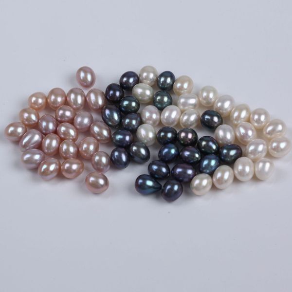 Hạt Trai Tự Nhiên Giọt Nước Hình Gạo 8-11 Dùng Làm Phụ Kiện Trang Sức MADAME HIEN PEARLS HG002