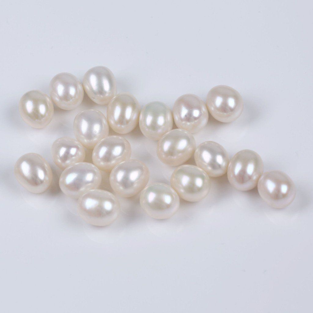 Hạt Trai Tự Nhiên Giọt Nước Hình Gạo 8-11 Dùng Làm Phụ Kiện Trang Sức MADAME HIEN PEARLS HG002