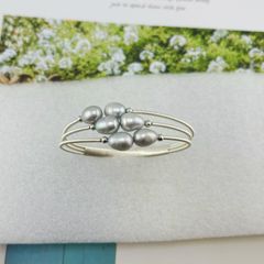 Vòng Tay Gọng Hở Đính Ngọc Giọt Nước MADAME HIEN PEARL Thời Trang VTG004X