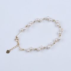 Vòng Tay Sợi Bện Đính Ngọc Trai Tự Nhiên MADAME HIEN PEARLS VTT009