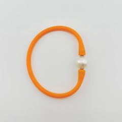 Vòng Tay Cao Su Silicone Đa Sắc Giải Trí Vui Nhộn Phối Hạt Ngọc Trai To MADAME HIEN PEARLS Unisex Nam Nữ VTT056