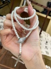 Vòng Cổ Ngọc Trai 50cm Dáng Rắn Thần Sang Trọng Phong Cách Hoàng Gia MADAME HIEN PEARLS Cho Nữ CT065