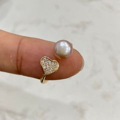 Nhẫn Tim MADAME HIEN PEARLS Ngọc Trai Nước Ngọt Ngọt Ngào NN014