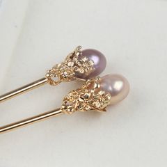 Trâm Cài Tóc Đính Hạt Trai Tự Nhiên MADAME HIEN PEARLS Sang Trọng, Quý Phái PKT003