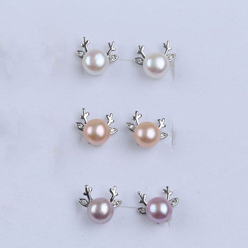 Bông Tai Ngọc Trai MADAME HIEN PEARLS Dáng Hưu Tươi Tắn Tự Nhiên