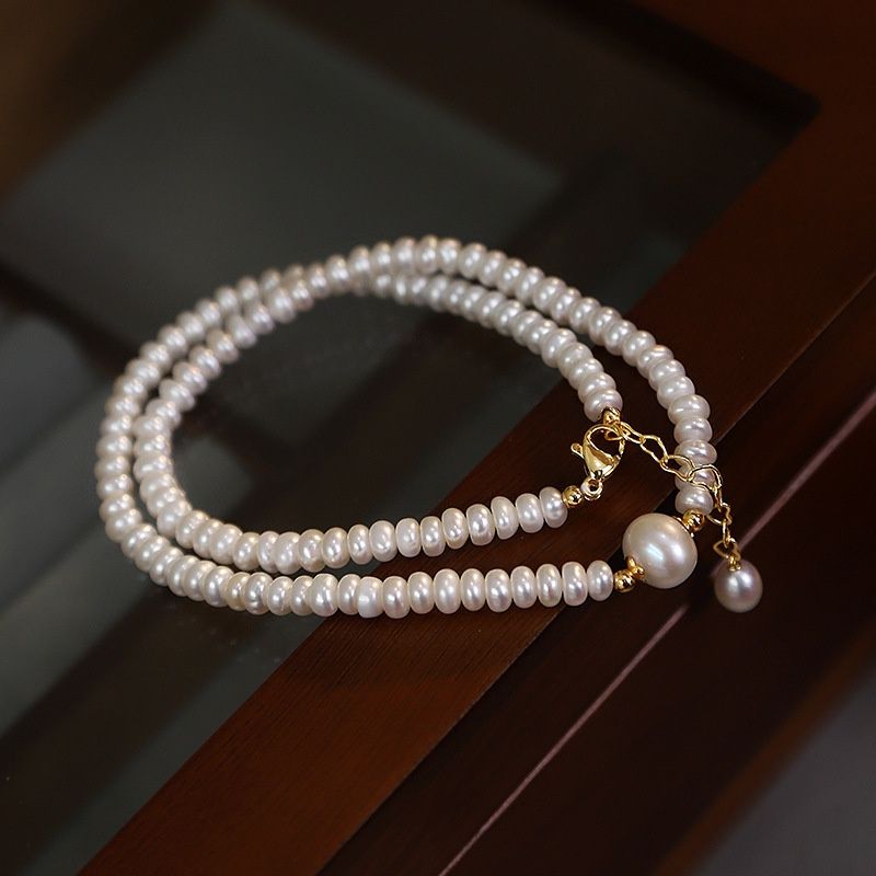Vòng cổ Chuỗi Ngọc Trai Hình Tròn Choker Thời Thượng cá tính